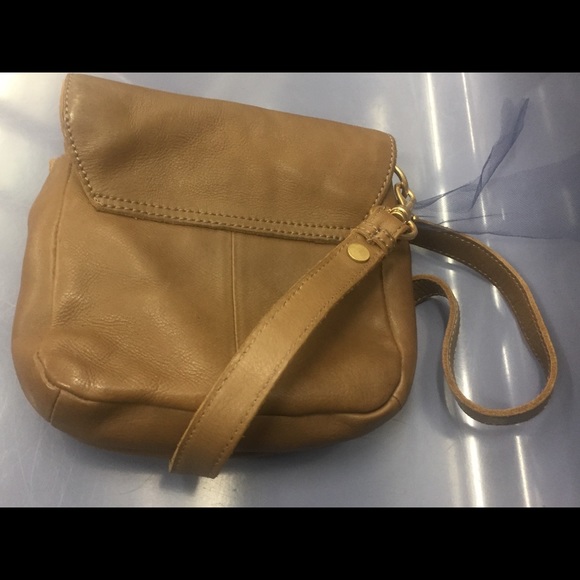 J.CREW TAN LEATHER Crossbody PREPPY CLASSY S LUX - Picture 3 of 8